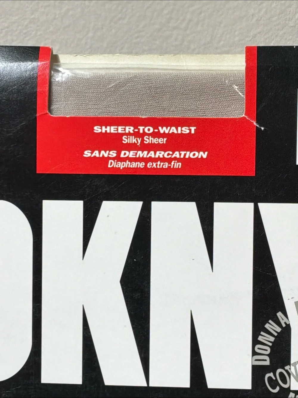 NWT DKNY Sheer to Waist Pantyhose Pebble Sz Tall